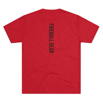 Fireball Gear - Flame & Gear - Black - Fitness Triblend T-shirt