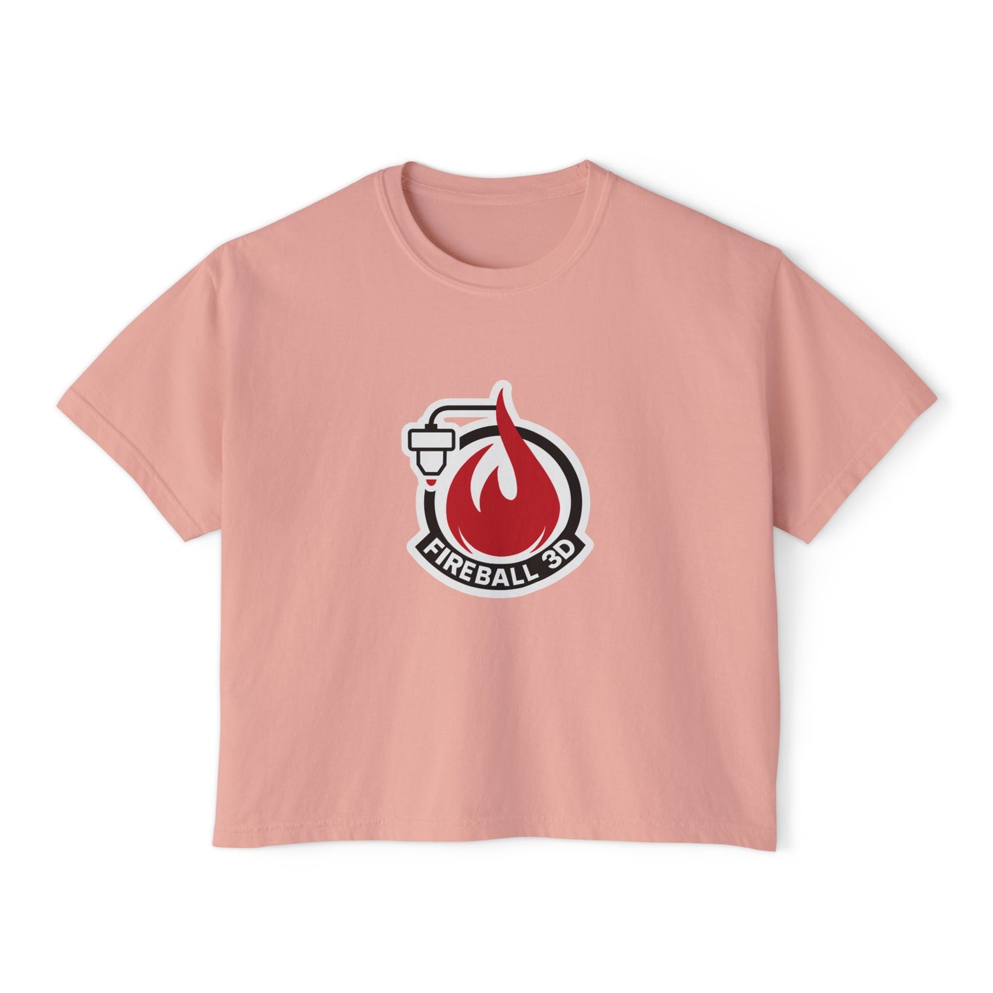 Fireball 3D Logo - Women’s Boxy T-shirt