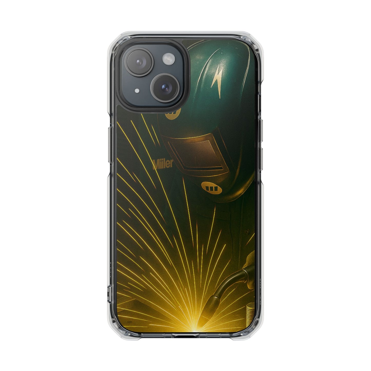 Miller Welder - Magnetic Clear Impact iPhone Cases