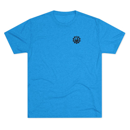 Fireball Gear - Flame & Gear - Black - Fitness Triblend T-shirt