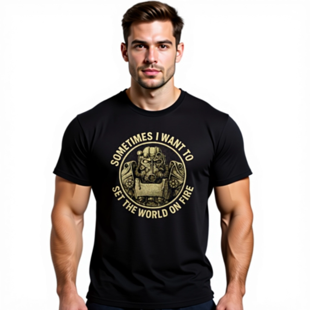 Sometimes I Want to, Set the World on Fire - Gaming T-shirt