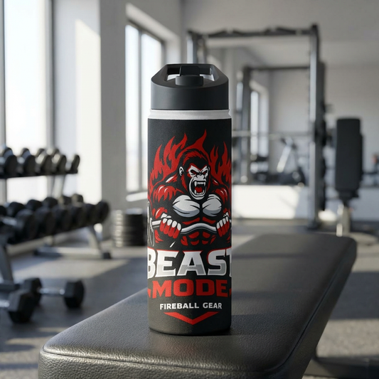 Beast Mode Stainless Steel Water Bottle