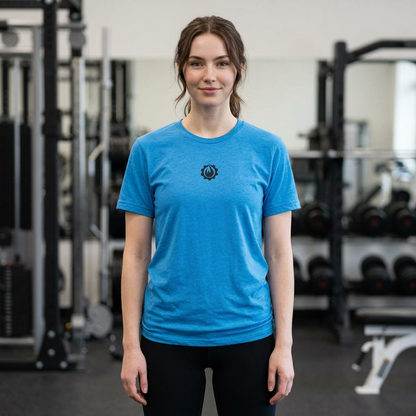 Fireball Gear - Flame & Gear Centered - Black - Fitness Triblend T-shirt