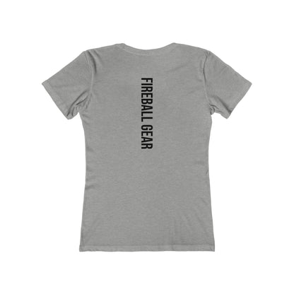 Fireball Gear - Flame & Gear - Black - Women's Slim Fit - Fitness T-shirt