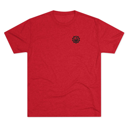 Fireball Gear - Flame & Gear - Black - Fitness Triblend T-shirt