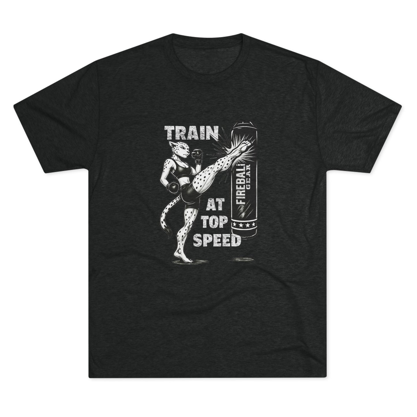 Beast Mode Series - Train at Top Speed Female - Fitness Triblend T-shirt