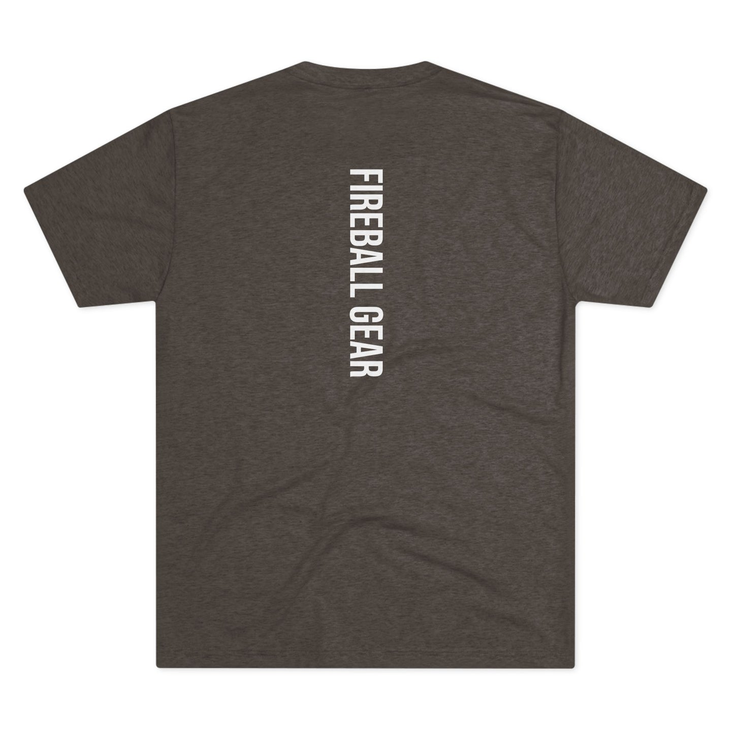 Fireball Gear - Flame & Gear - White - Fitness Triblend T-shirt