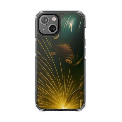 Miller Welder - Magnetic Clear Impact iPhone Cases