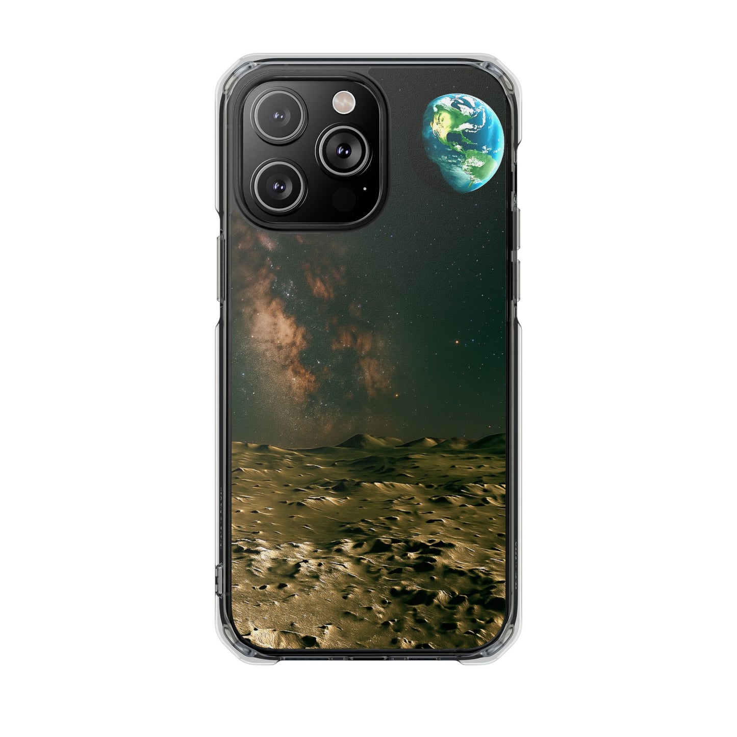 Standing on the Moon - Magnetic Clear Impact iPhone Cases