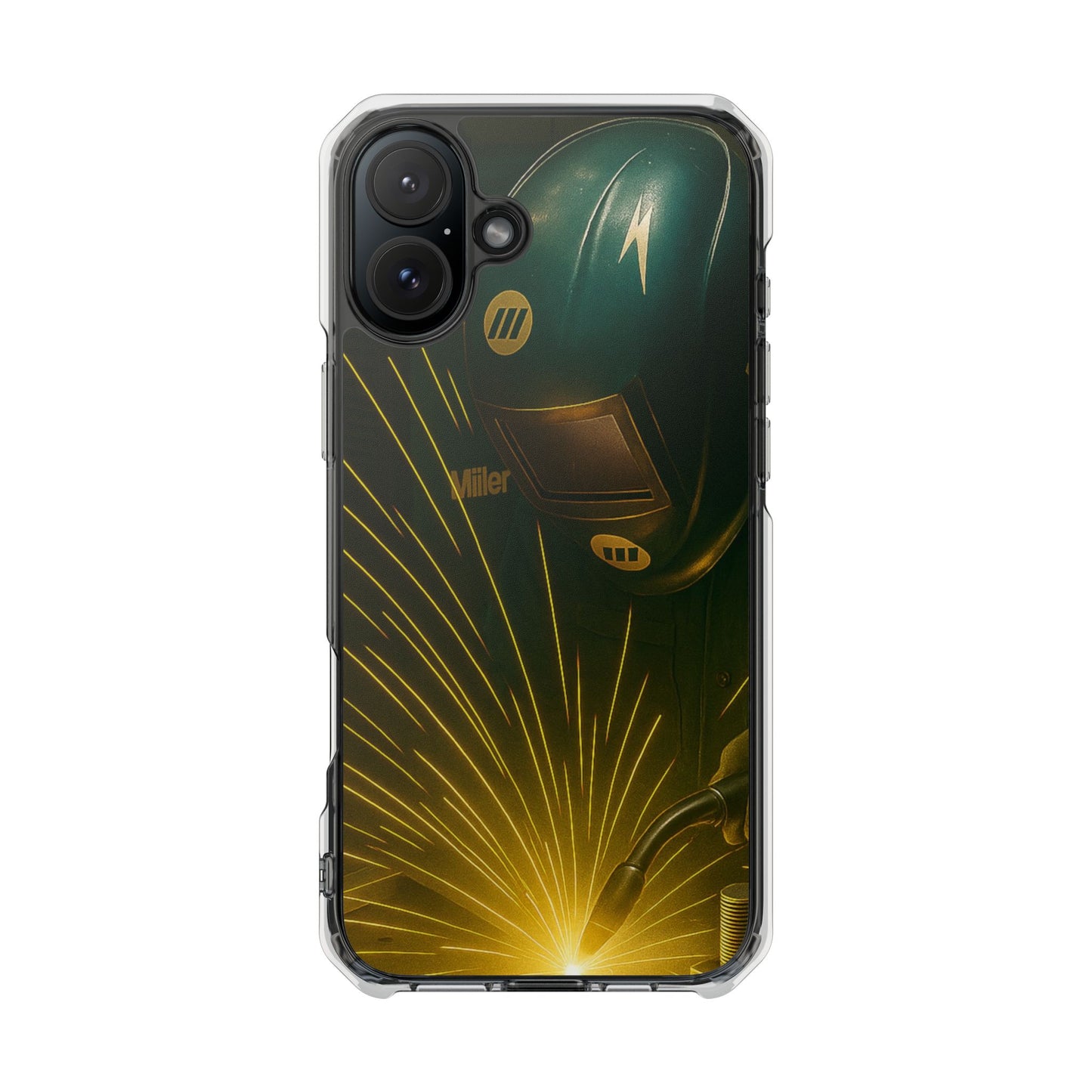 Miller Welder - Magnetic Clear Impact iPhone Cases