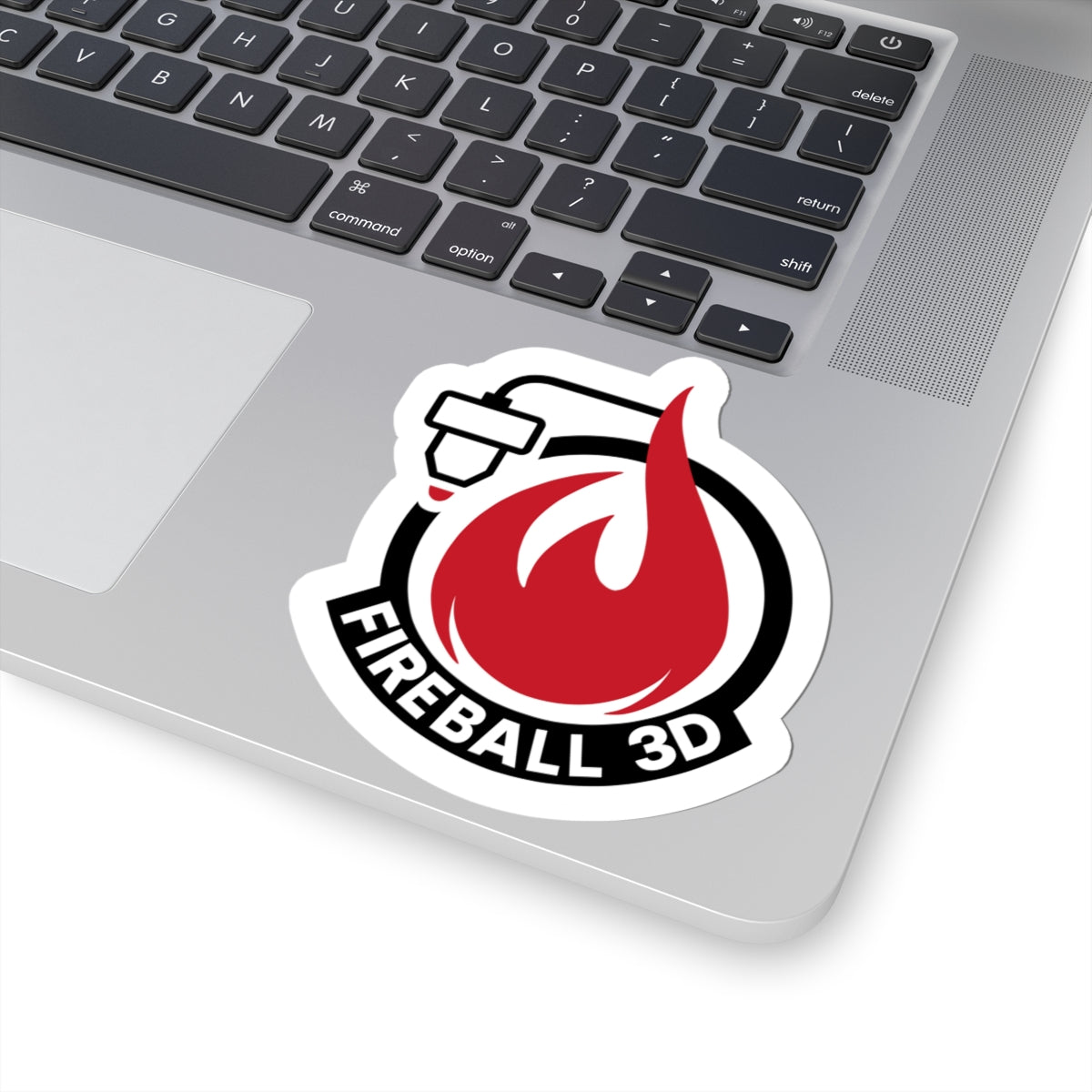 Fireball 3D - Logo Sticker