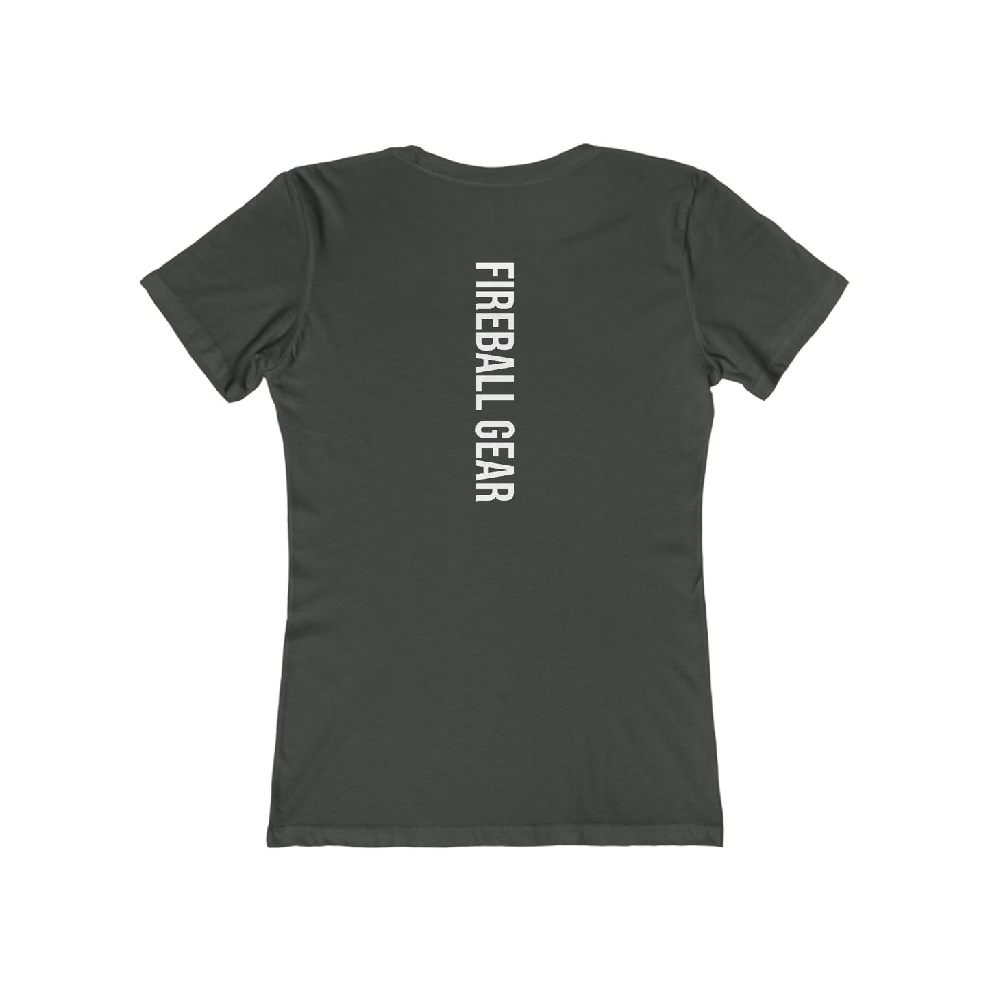 Fireball Gear - Flame & Gear - White - Women's Slim Fit - Fitness T-shirt