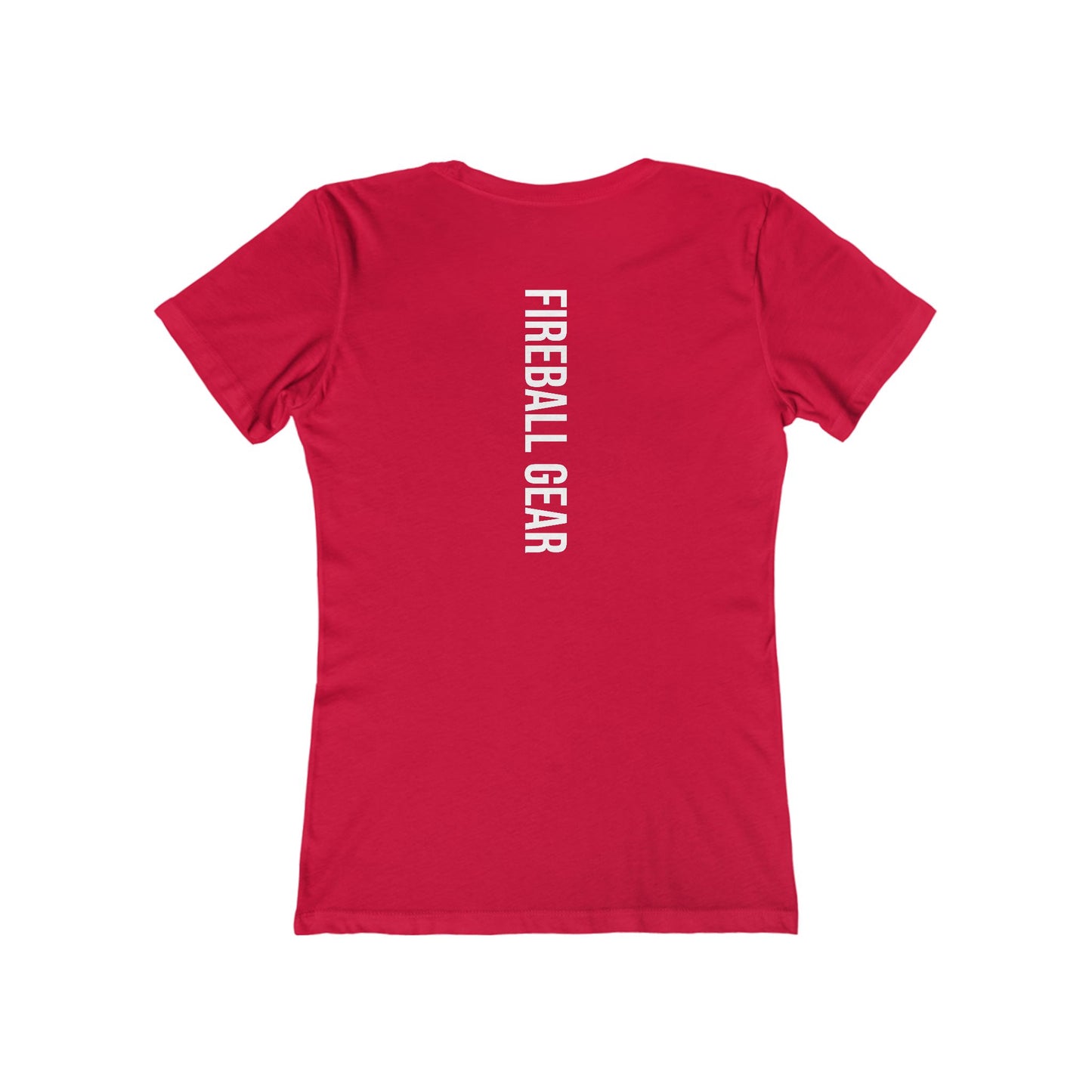 Fireball Gear - Flame & Gear - White - Women's Slim Fit - Fitness T-shirt