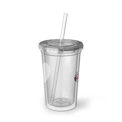 Fireball Fitness - 16oz Insulated Acrylic Tumbler, with Lid and Straw